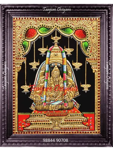 Pillayarpatti Vinayagar Tanjore Painting